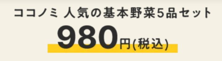 ココノミ　基本野菜セット