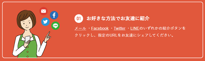 友達紹介クーポン取得・利用方法