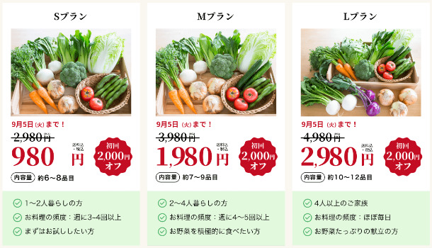 食べチョク野菜セットクーポン