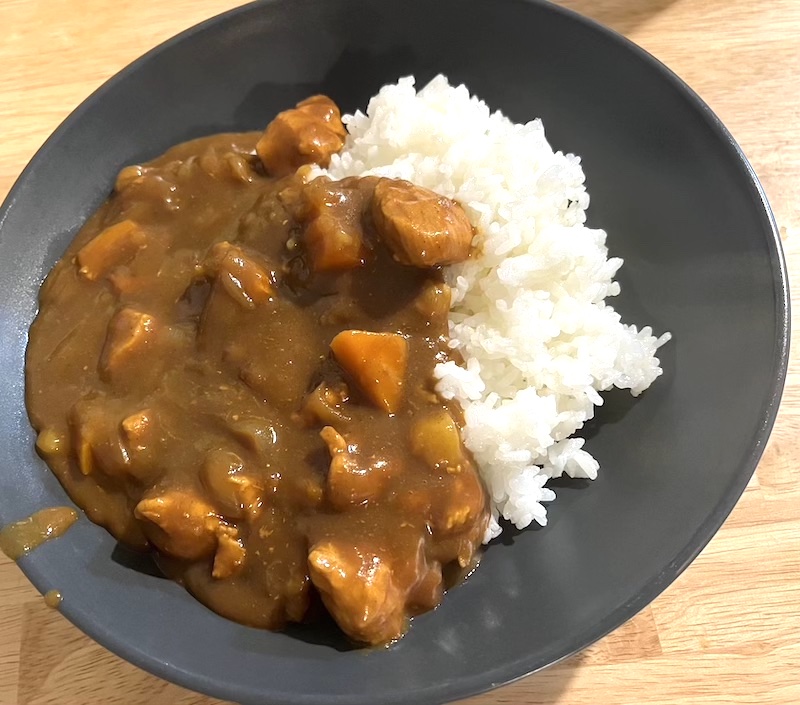 筆者が作ったカレー